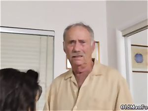 Call daddy and youthful teen first porno with aged man Glenn finishes the job!
